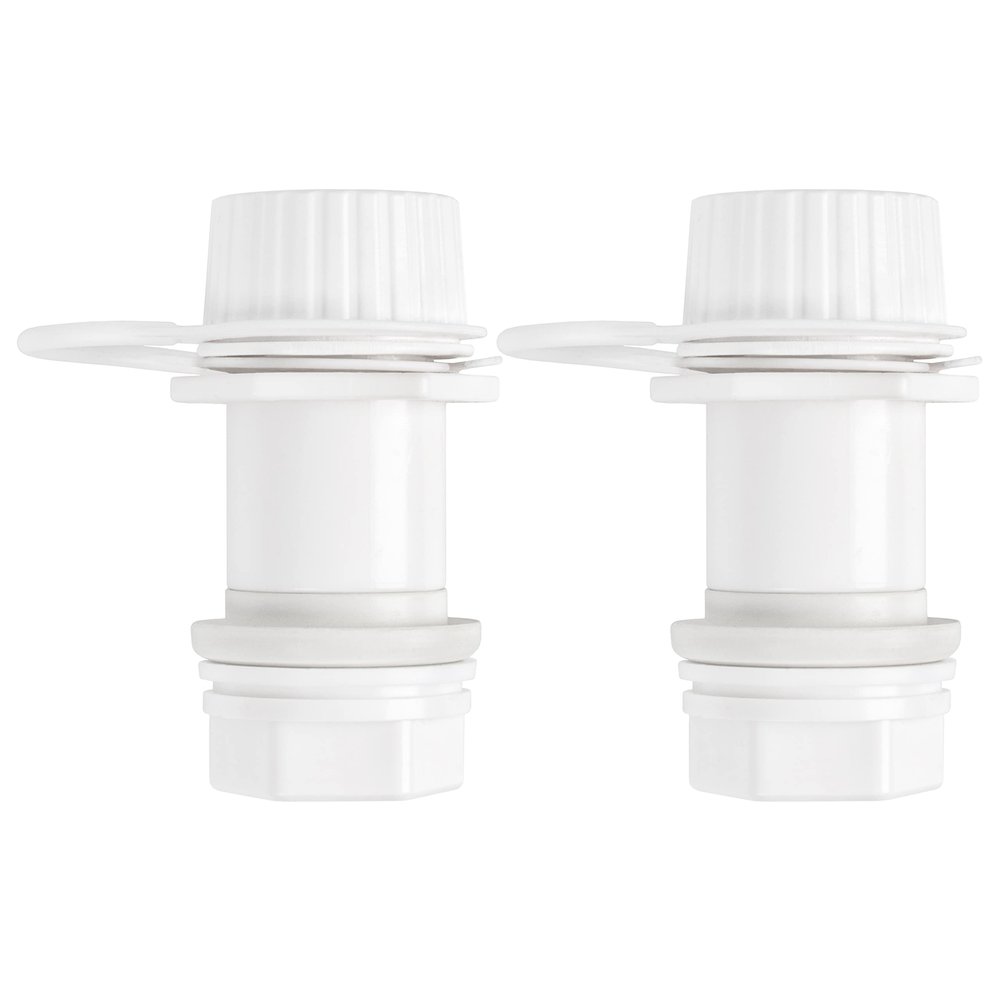 Cooler Drain Plug,Threaded Drain Plug with Plastic Tethered Cap for Igloo Cooler Ice Chest,Drain Plug Replacement Parts, Set of 2