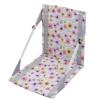 Captain Stag UT-1021 Zabton Folding Chair, Mat, Compact, FD Chair Mat, Storage Bag Included, Bloom/Purple Gray, When Using Chair, Width 16.1 x Depth 17.3 x Height 17.3 inches (41 x 44 x 44 cm) view 1