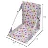 Captain Stag UT-1021 Zabton Folding Chair, Mat, Compact, FD Chair Mat, Storage Bag Included, Bloom/Purple Gray, When Using Chair, Width 16.1 x Depth 17.3 x Height 17.3 inches (41 x 44 x 44 cm) view 3