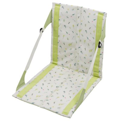 Captain Stag UT-1020 Folding Chair, Floor Mat, Compact, FD Chair Mat, Storage Bag Included, Glow / Light Green, When Using Chair, Width 16.1 x Depth 17.3 x Height 17.3 inches (41 x 44 x 44 cm)