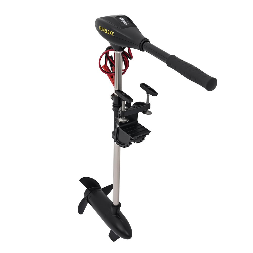 Thrust Saltwater Electric Trolling Motor Engine Outboard Rubber Boats 40" Shaft, 12V Electric Outboard Motor Boat Engine Brush Motor (40lb Thrust)