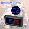 Jhering Electronic Scoreboards with Remote, Portable Score Keeper, Digital Scoreboard for Basketball Ping Pong Volleyball Sport(M Blue/Red) view 2