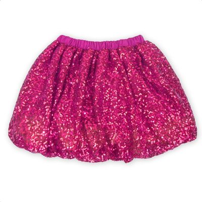 Coralup Little Girls Sparkle Sequin Party Skirt Dance Glitter Tutu Skirts(Rose,1-2Y)