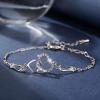 1 Set Women Necklace Bracelet Earrings, Hollow Out Double Heart Pendant Jewelry Set Jewelry Set for Wedding view 3