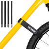 Bike Rack Straps, 4-Pack Trilancer Adjustable Bike Wheel Stabilizer Strap with Hook and Loop for Car and Wall Mount, for Transportation and Storage (26'' x 1.5'') view 1
