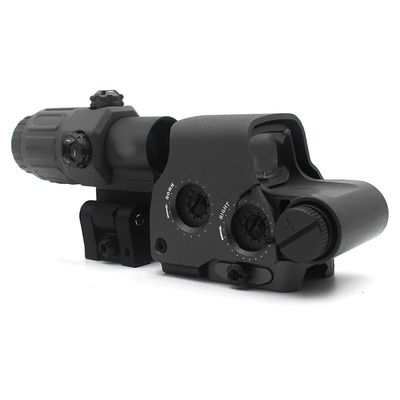 558 Red Green Dot Holographic Sight Reflex Scope with 3X Magnifier Quick Release Mount Combo(Black)