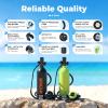 SMACO Scuba Tank with 1L Capacity Mini Scuba Tank Devices Diving Oxygen Tanks Scuba Cylinder Support Underwater Breathing for Underwater Sightseeing/Underwater Work/Backup Cylinder view 3