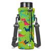 AMARY 500ML Neoprene Water Bottle Carrier Bag with Adjustable Shoulder Strap,Insulated Water Bottle Cover for Stainless Steel/Glass/Plastic Bottles 16.9OZ (dinosaur) view 2
