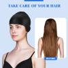 Syhood 6 Pieces Unisex Adult Silicone Swim Cap Waterproof Swimming Hat Non Slip Pool Hat Elastic Silicone Cap for Long and Short Hair(Black, Sky Blue) view 4