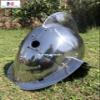 Nautical-Mart Secutor Silver LARP Gladiator ARMOR Helmet view 3