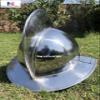 Nautical-Mart Secutor Silver LARP Gladiator ARMOR Helmet view 4