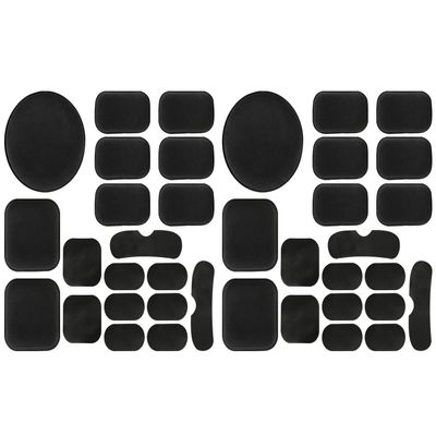 Aoutacc Universal Airsoft Helmet Pads, Helmet Replacement Foam Padding Kits Set Accessories Mats for Fast/Mich/ACH/USMC/PASGT Helmet (Black-2 Sets)