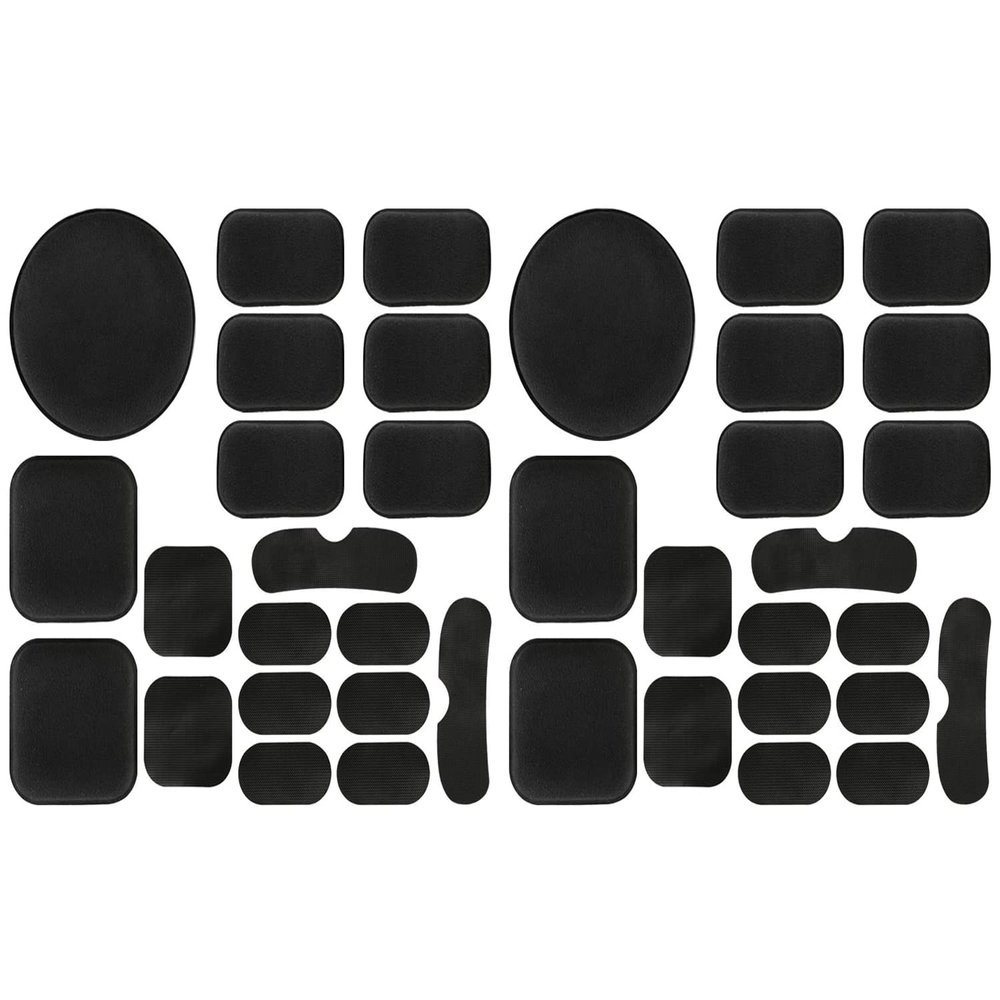 Aoutacc Universal Airsoft Helmet Pads, Helmet Replacement Foam Padding Kits Set Accessories Mats for Fast/Mich/ACH/USMC/PASGT Helmet (Black-2 Sets)