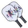 Alvinlite Pickleball Paddles, 2PCS Portable Carbon Fiber PP Core Racket Non-Slip Handle Pickleball Paddle Set with 4 Balls (White) view 1