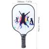 Alvinlite Pickleball Paddles, 2PCS Portable Carbon Fiber PP Core Racket Non-Slip Handle Pickleball Paddle Set with 4 Balls (White) view 3