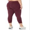 Amazon Essentials Women's Active Sculpt Mid Waist Capri Leggings, Dark Burgundy, Small (Previously Core 10) view 2