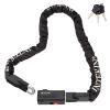 INTEKIN Anti-Theft Heavy Duty Bike Lock, 4FT, Black, Key Lock, Portable, Wide Application view 1