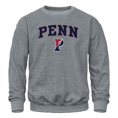 Barnesmith University of Pennsylvania UPenn Quakers Adult Unisex Crewneck Sweatshirt, Spirit, Charcoal Grey, Small