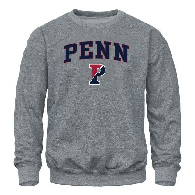 Barnesmith University of Pennsylvania UPenn Quakers Adult Unisex Crewneck Sweatshirt, Spirit, Charcoal Grey, Small