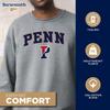 Barnesmith University of Pennsylvania UPenn Quakers Adult Unisex Crewneck Sweatshirt, Spirit, Charcoal Grey, Small view 3