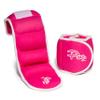 Ankle Weights Set (2 x 3lb Cuffs) - 6lbs in Total - for Women, Men and Kids  Used for Workouts at Home, Pilates, Yoga, Boxing, Dancing and Resistance Training, Pink view 1