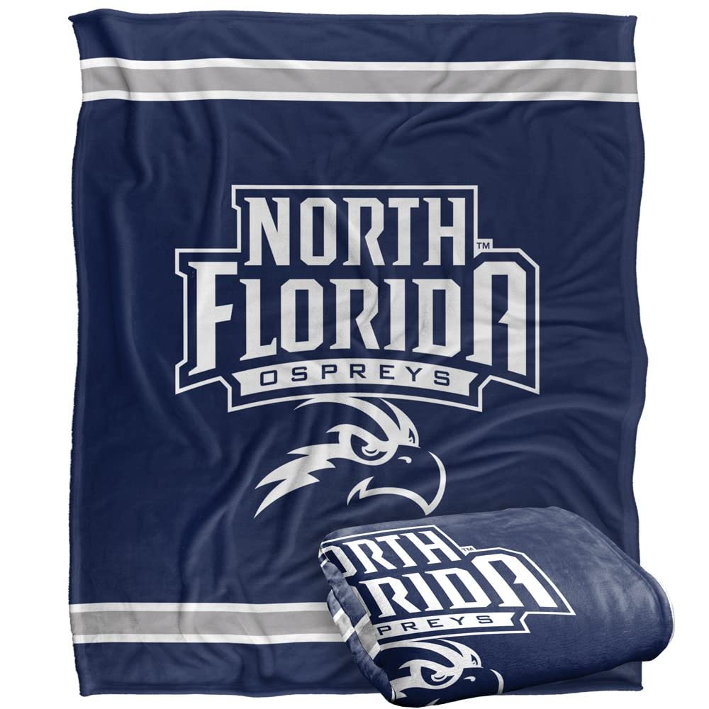 University of North Florida Blanket, 50"X60" Primary Logo, Silky Touch Super Soft Throw