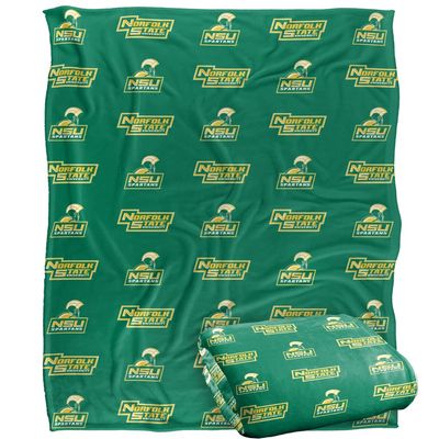 Norfolk State University Blanket, 50"X60" Logo Pattern, Silky Touch Super Soft Throw