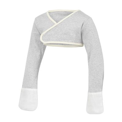 ScratchSleeves | Stay-on Scratch Mitts for Children| Cross-Over | Grey | 3-4 Years