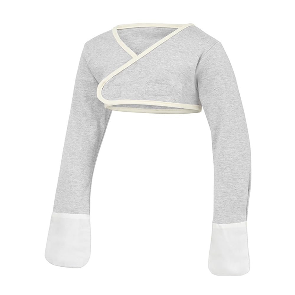 ScratchSleeves | Stay-on Scratch Mitts for Children| Cross-Over | Grey | 3-4 Years