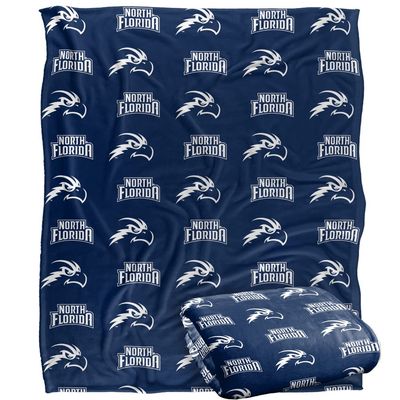 University of North Florida Blanket, 50"X60" Logo Pattern, Silky Touch Super Soft Throw