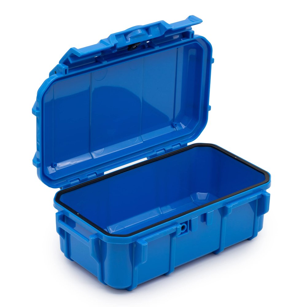 Evergreen 57 Waterproof Universal Ammo Can & Protective Case - Travel Safe/Mil Spec/USA Made - for Storing 9mm 300 308 .300 .243 .30-.30 .270 .308 .338 Winchester, 7mm .223 .22-250 (Blue)