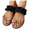 ZBYY Sandals for Women Summer,Pineapple Pearl Flat Sandals Clip Toe Flip Flops Bohemian Casual Slippers Beach Shoes view 1