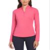 PGA TOUR Women's Sun Protection Long Sleeve Golf Shirt with Under Sleeve Mesh Panel, Beetroot Purple, XX Large view 1