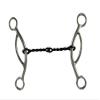 Showman Stainless Steel 5" Sweet Iron Broken Twisted Chain Mouth Bit w/Sliding Gag view 1