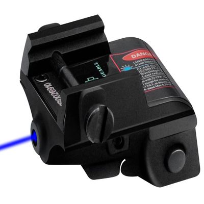 MOSANDON Blue Laser Sight,USB Rechargable Low Profile Beam Laser Blue Light Sight Airsoft Scope for Rifles Pistols Handguns fits Standard 20mm Picatinny Rail Mount