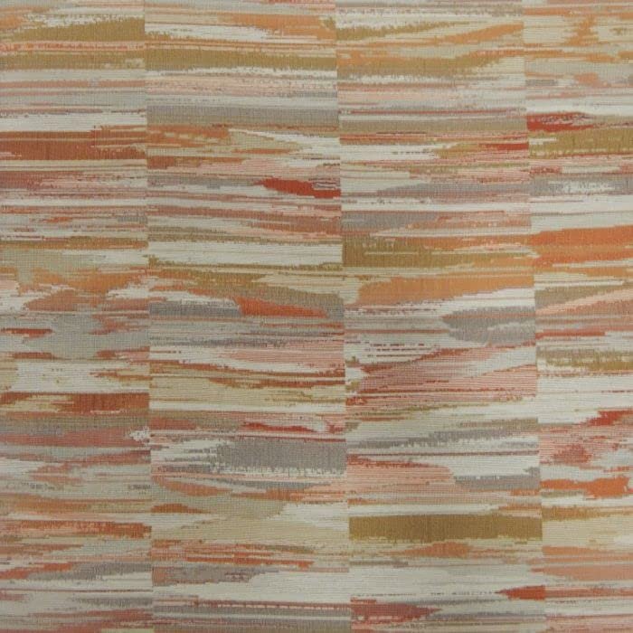 54 in. Palladium Plain & Texture Design Silk Fabric Cloth, Paprika