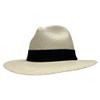 American Hat Makers Caracas Medium Panama Fedora Hat | Wide Brim Design for Men & Women | Classic Summer Beach Hat | Perfect for Travel, Resort, Poolside, Outdoor Parties, and Everyday Wear Natural view 1