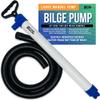 Manual Bilge Pump Large for Boats with 5ft Hose, Hand Water Pump for Kayak Canoe and Dinghy, Portable Handheld Siphon Bailer, 25 GPM Suction, Marine Grade - Better Boat view 1
