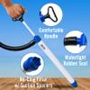 Manual Bilge Pump Large for Boats with 5ft Hose, Hand Water Pump for Kayak Canoe and Dinghy, Portable Handheld Siphon Bailer, 25 GPM Suction, Marine Grade - Better Boat view 4