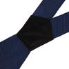 Buyless Fashion Heavy Duty Suspenders for Men - 48" Adjustable Straps 1 1/2" - X Back with Black Plastic Clips - 5147-Navy view 3