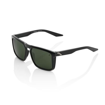 100% Renshaw Square Glacier Style Sunglasses - Durable, Lightweight Active Performance Eyewear w/Rubber Temple Grip & Side Glare Shield