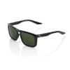 100% Renshaw Square Glacier Style Sunglasses - Durable, Lightweight Active Performance Eyewear w/Rubber Temple Grip & Side Glare Shield view 1