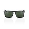 100% Renshaw Square Glacier Style Sunglasses - Durable, Lightweight Active Performance Eyewear w/Rubber Temple Grip & Side Glare Shield view 2
