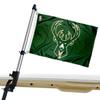 Milwaukee Bucks Golf Cart Flag Pole and Holder Mounting Bracket view 1