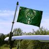 Milwaukee Bucks Golf Cart Flag Pole and Holder Mounting Bracket view 2