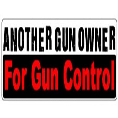 Gear Tatz - Another Gun Owner Fro Gun Control - Political Bumper Sticker - 3 x 10 inches - Professionally Made in The USA(Magnetic, X10)