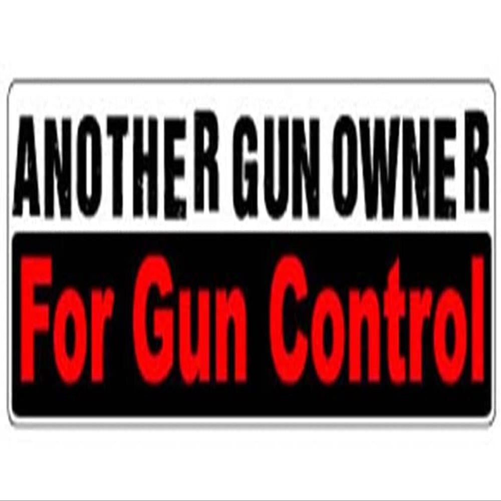 Gear Tatz - Another Gun Owner Fro Gun Control - Political Bumper Sticker - 3 x 10 inches - Professionally Made in The USA(Magnetic, X10)