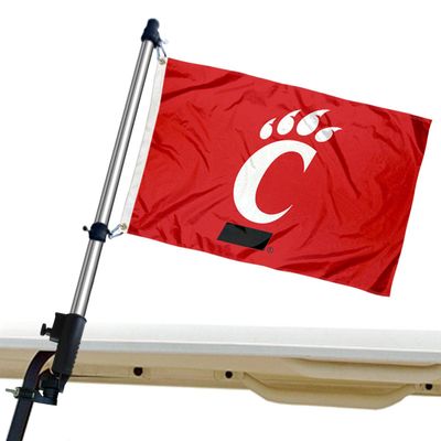 College Flags & Banners Co. Cincinnati Bearcats Golf Cart Flag Pole and Holder Mounting Bracket