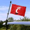 College Flags & Banners Co. Cincinnati Bearcats Golf Cart Flag Pole and Holder Mounting Bracket view 2