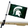 MSU Spartans Golf Cart Flag Pole and Holder Mounting Bracket view 1